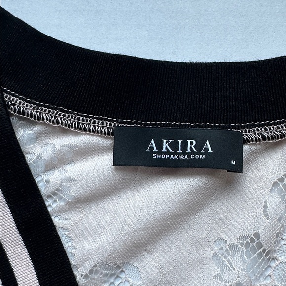 Akira on the sidelines lace jersey mini dress in pink - Picture 4 of 9